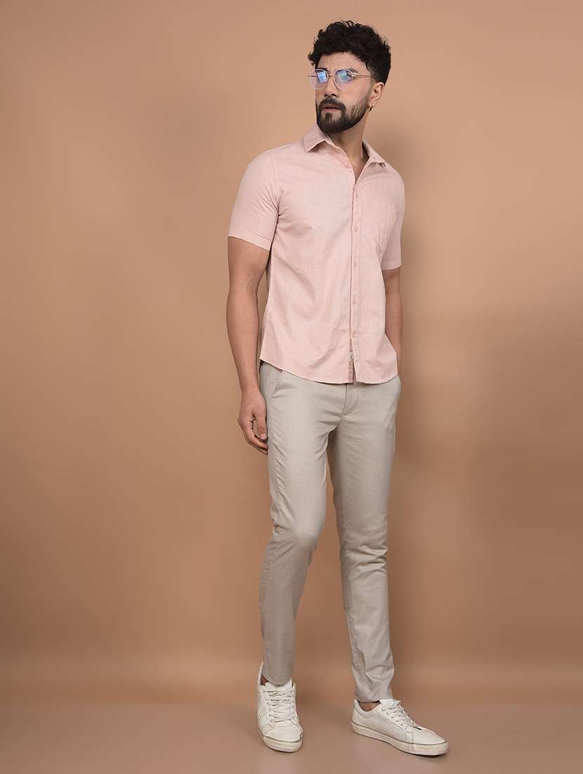 men short sleeves striped casual shirt - 21716262 -  Standard Image - 4