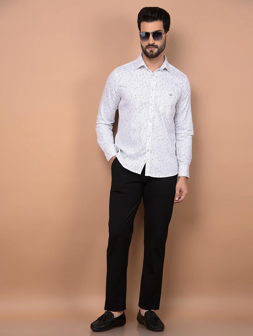 men long sleeves printed casual shirt - 21716309 - Standard Image - 4