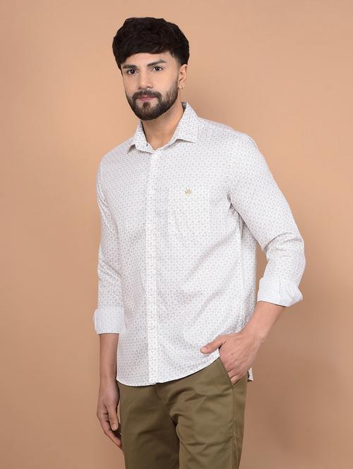 men long sleeves printed casual shirt - 21716311 - Standard Image - 0
