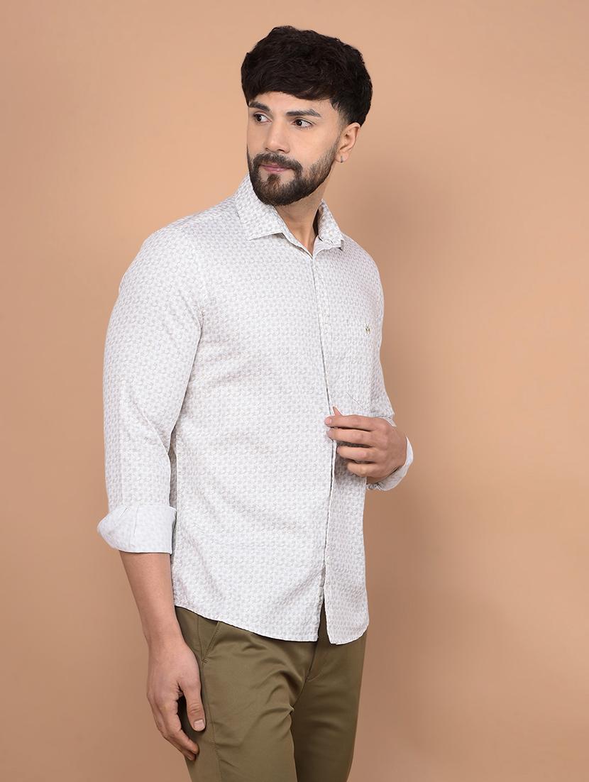 men long sleeves printed casual shirt - 21716311 - Standard Image - 1
