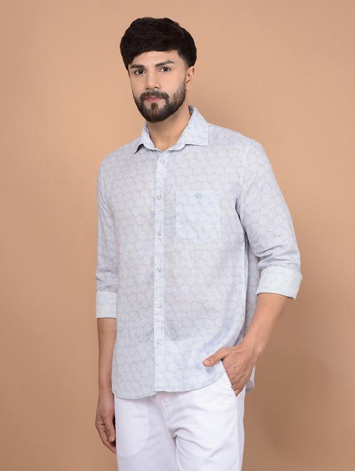 men long sleeves printed casual shirt - 21716314 -  Standard Image - 0