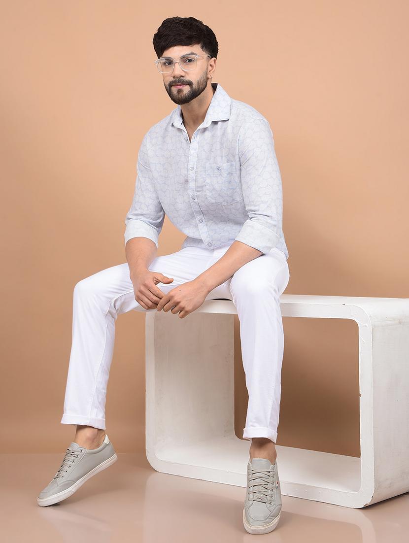 men long sleeves printed casual shirt - 21716314 - Standard Image - 4