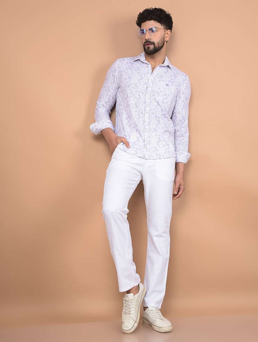 men long sleeves printed casual shirt - 21716326 -  Standard Image - 4