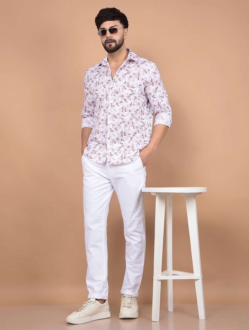 men mid rise solid chinos - 21716348 -  Standard Image - 4