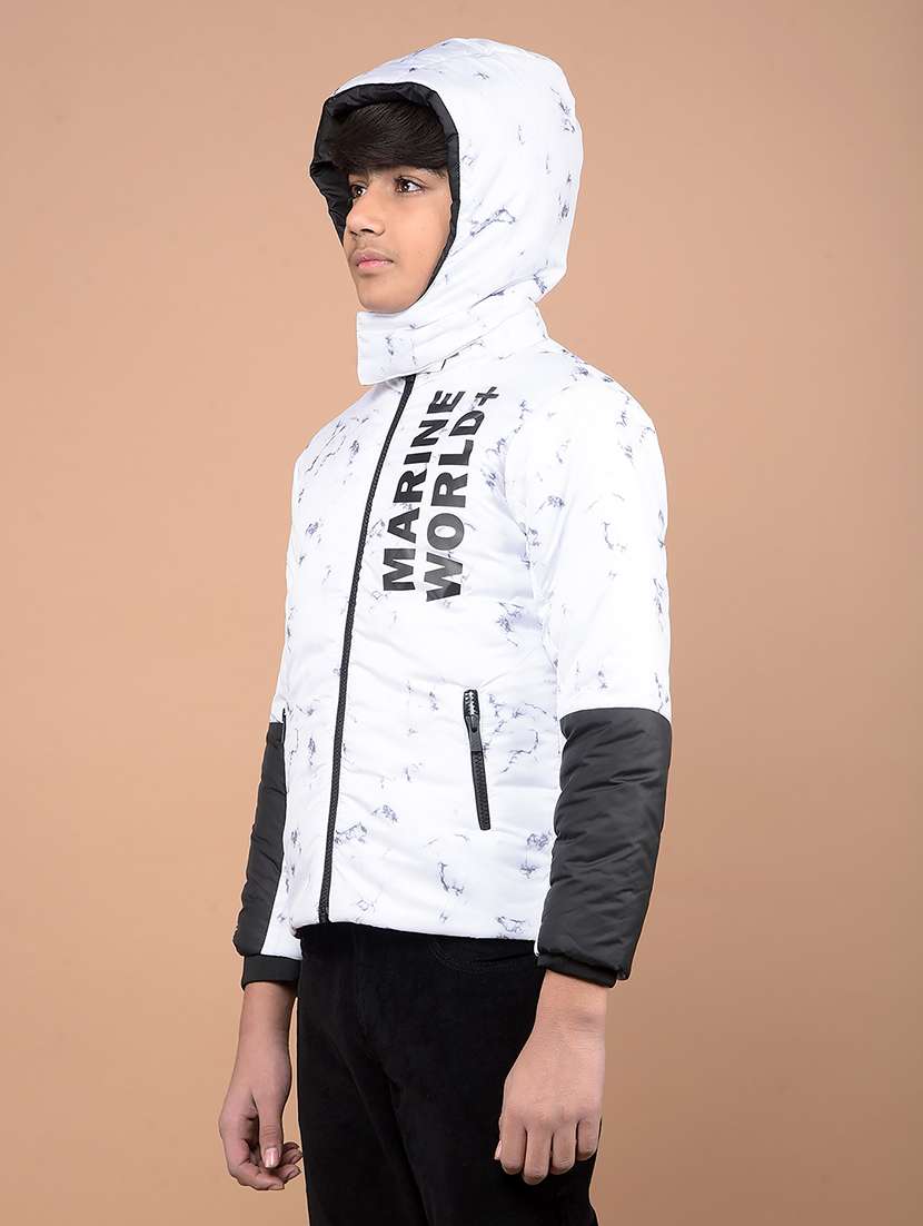 boys long sleeves color block quilted jacket - 21716451 -  Standard Image - 1