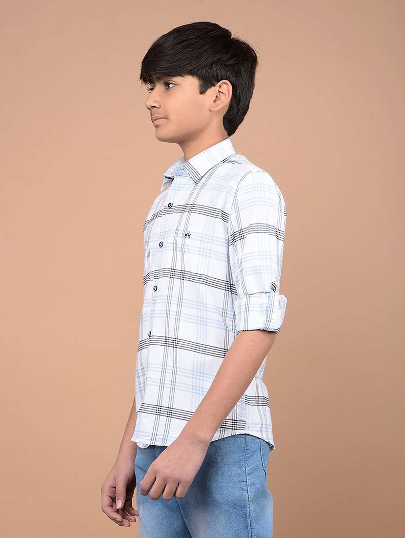 boys long sleeves checkered shirt - 21716461 -  Standard Image - 1
