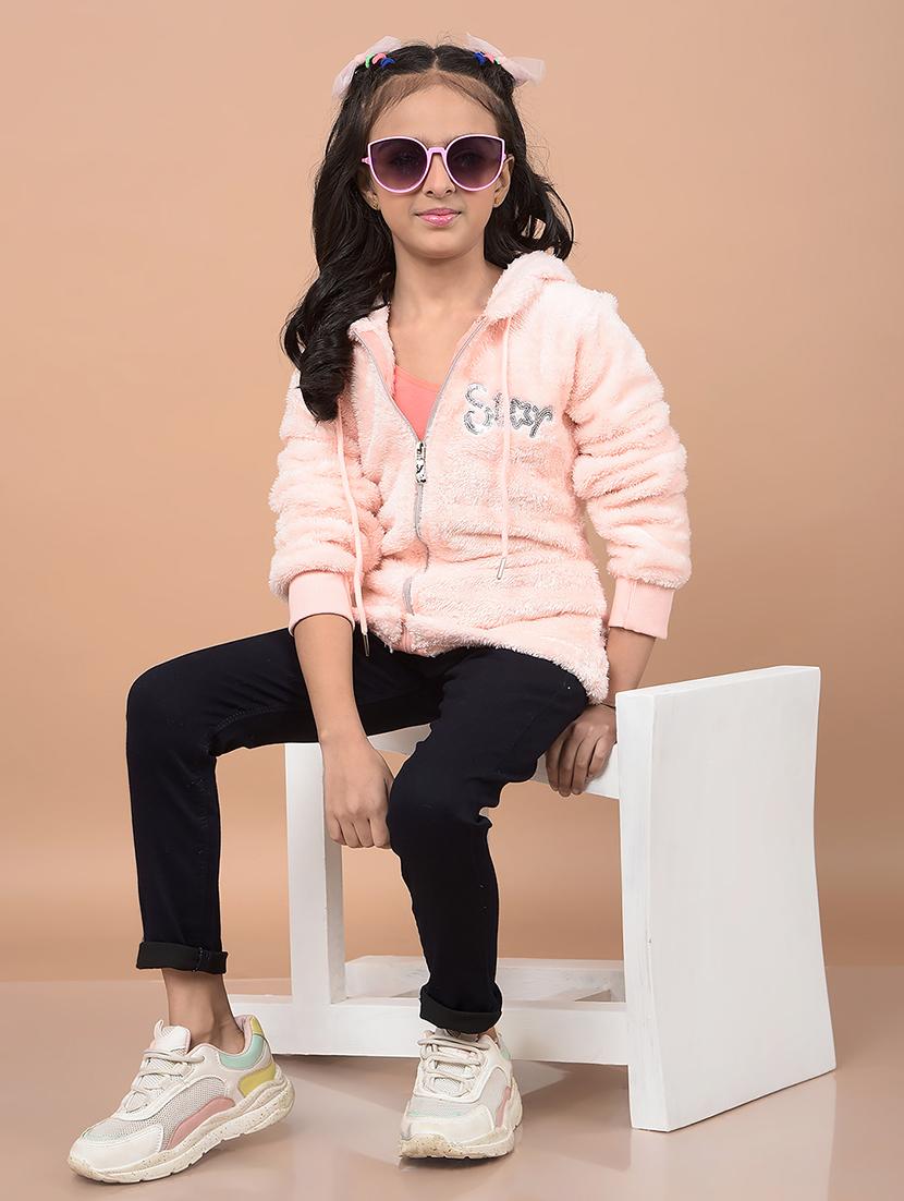girls long sleeves plain sweatshirt - 21716479 - Standard Image - 4