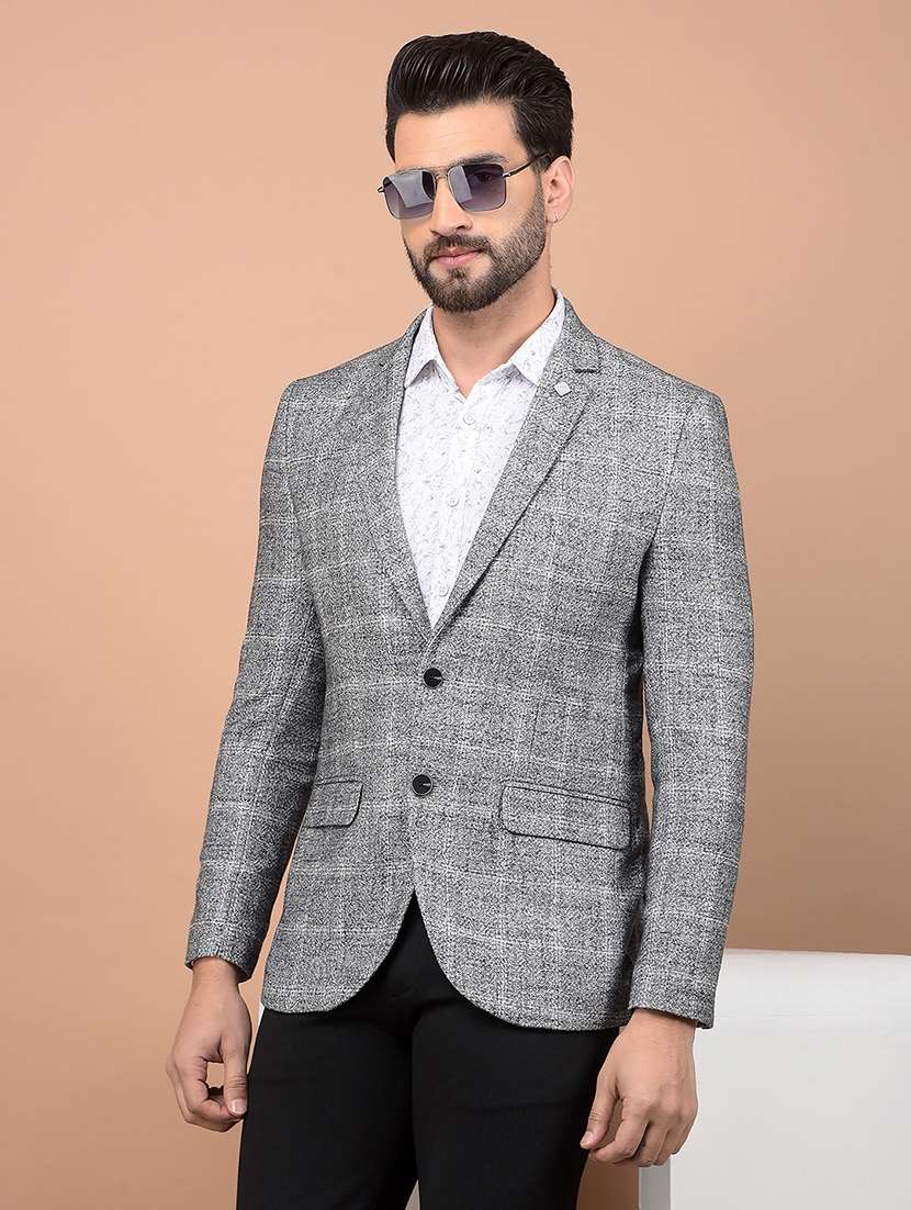 men single breasted formal blazer