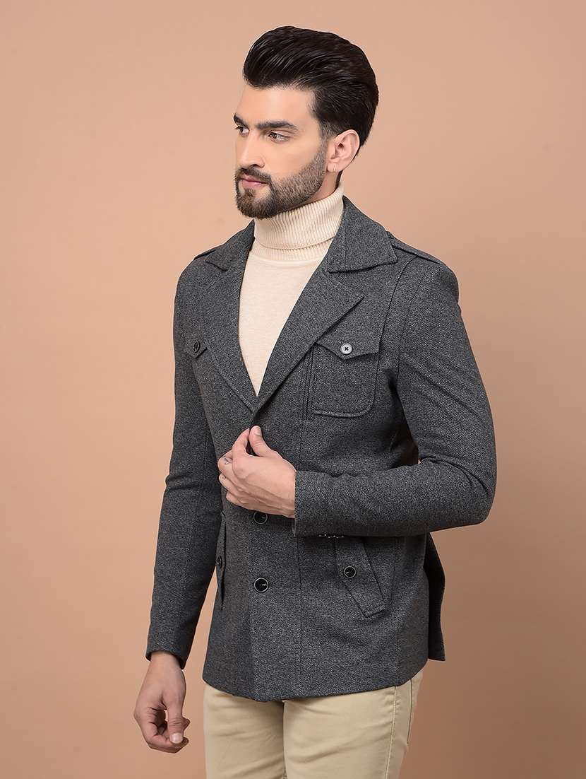 men single breasted formal blazer