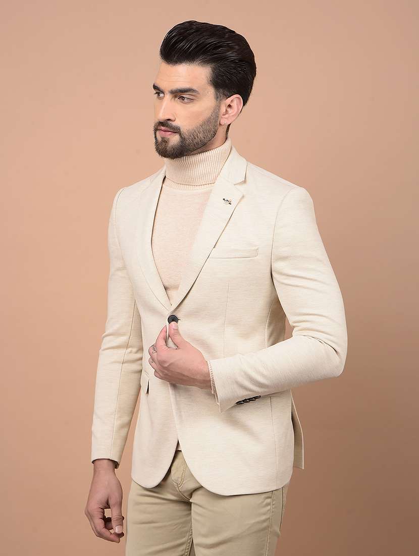 men single breasted formal blazer - 21716499 - Standard Image - 1