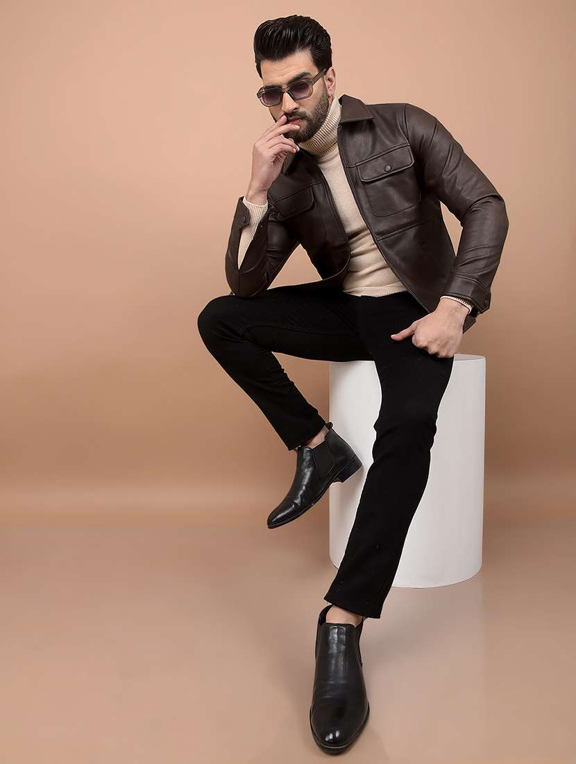 men long sleeves casual jacket - 21716511 - Standard Image - 4