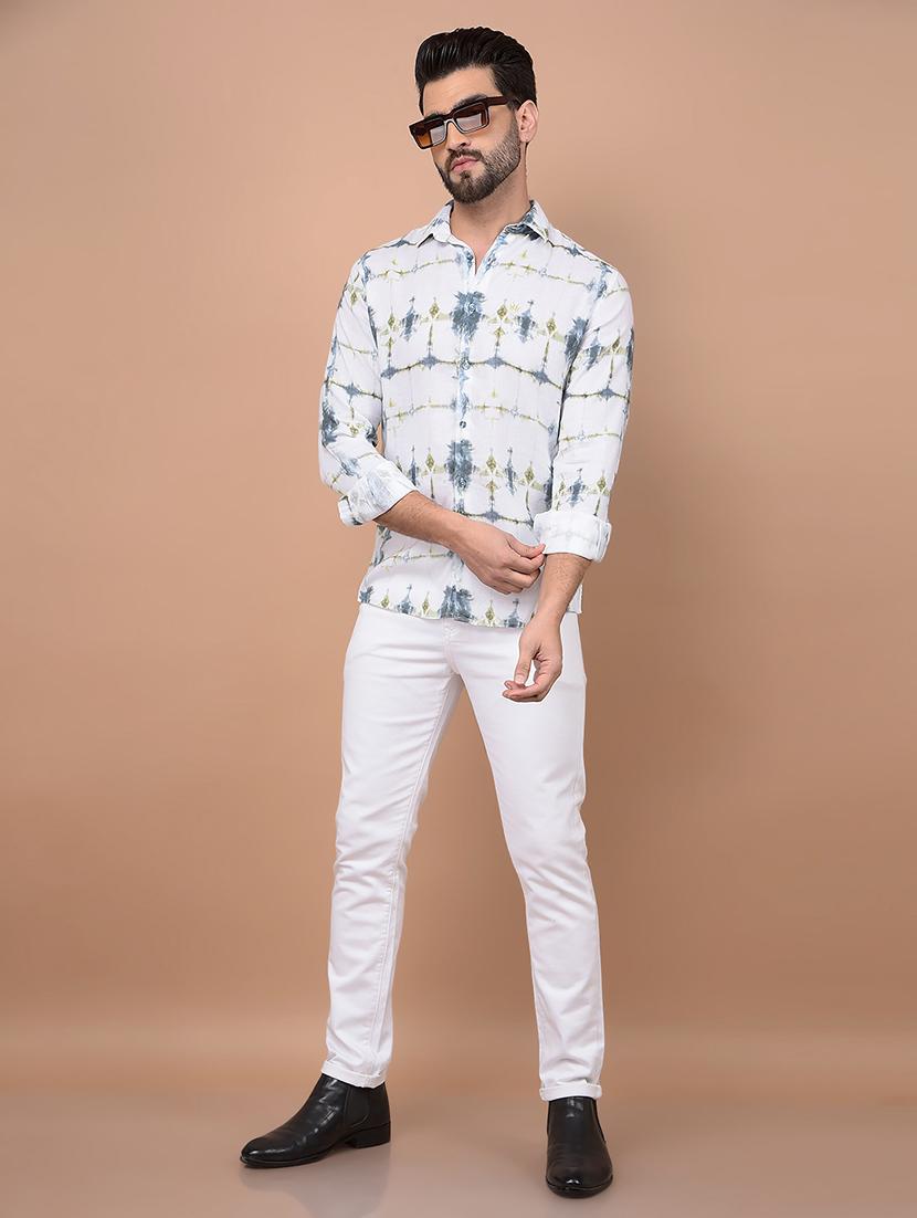 men long sleeves printed casual shirt - 21716530 - Standard Image - 4