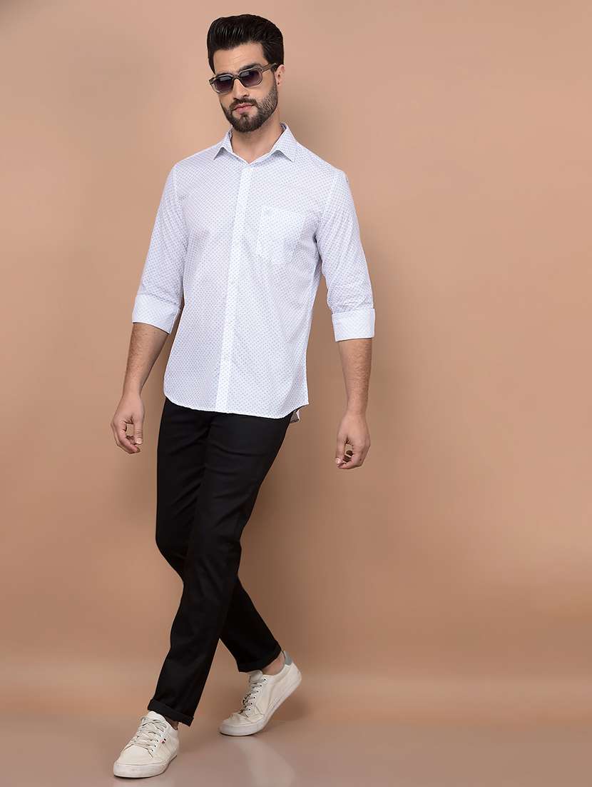 men long sleeves printed casual shirt - 21716533 -  Standard Image - 4