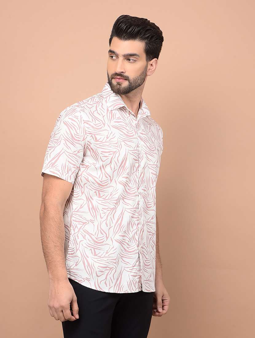 Men Short Sleeves Printed Casual Shirt - 21716535 -  Standard Image - 1