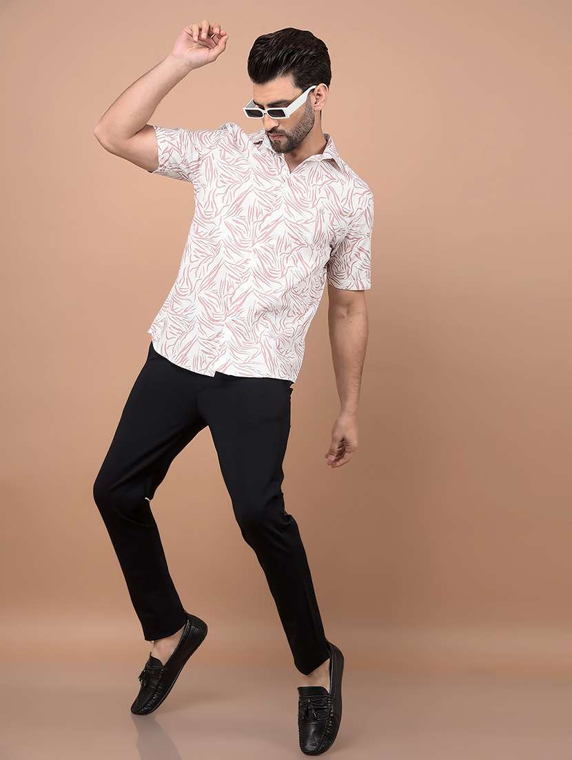 Men Short Sleeves Printed Casual Shirt - 21716535 -  Standard Image - 4
