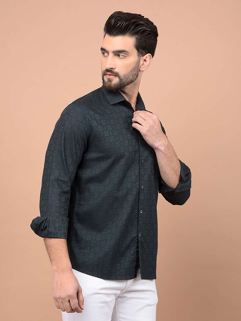 men long sleeves printed casual shirt - 21716536 -  Standard Image - 1