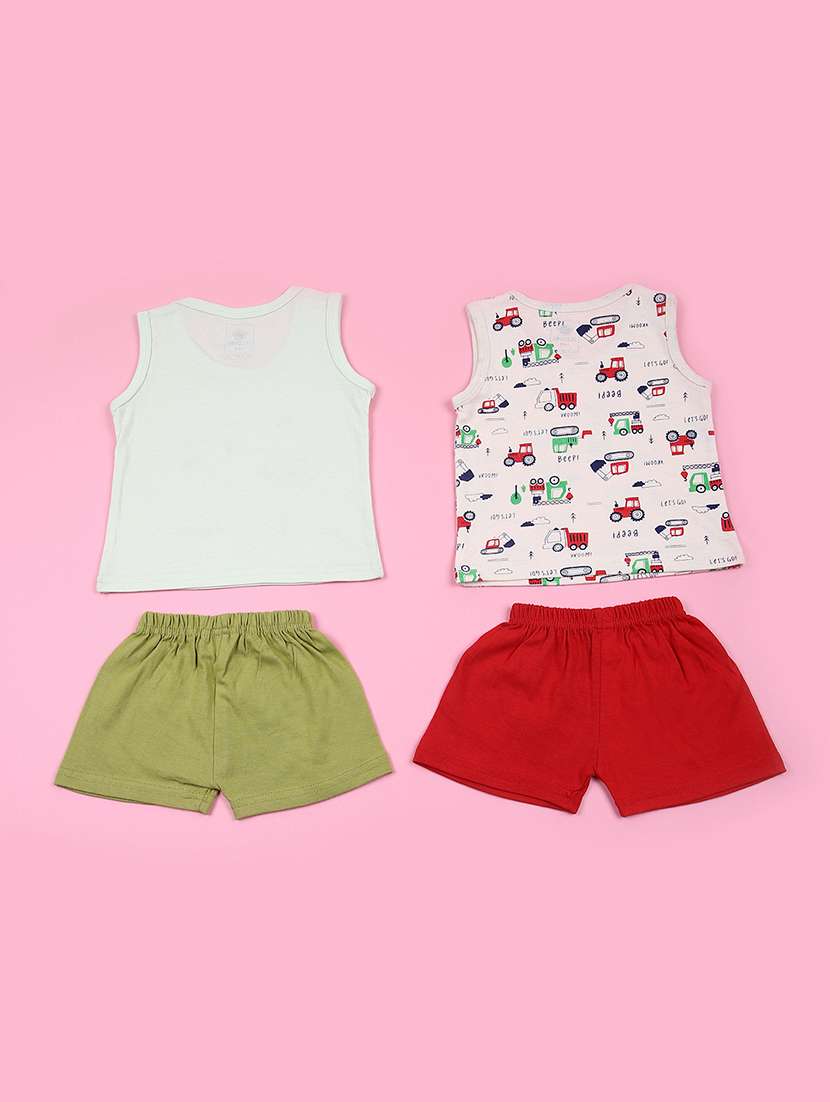 kids pack of 2 printed shorts set - 21716744 -  Standard Image - 1