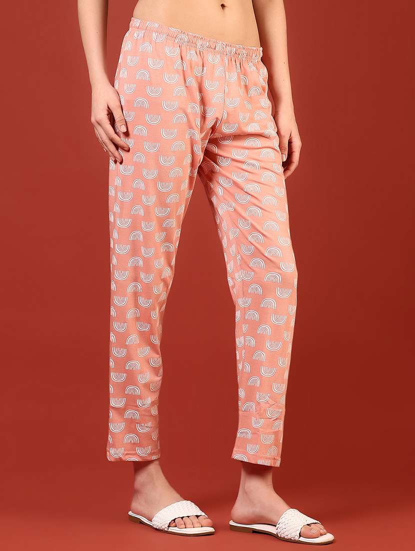women printed low rise loungewear pajamas - 21716771 -  Standard Image - 1