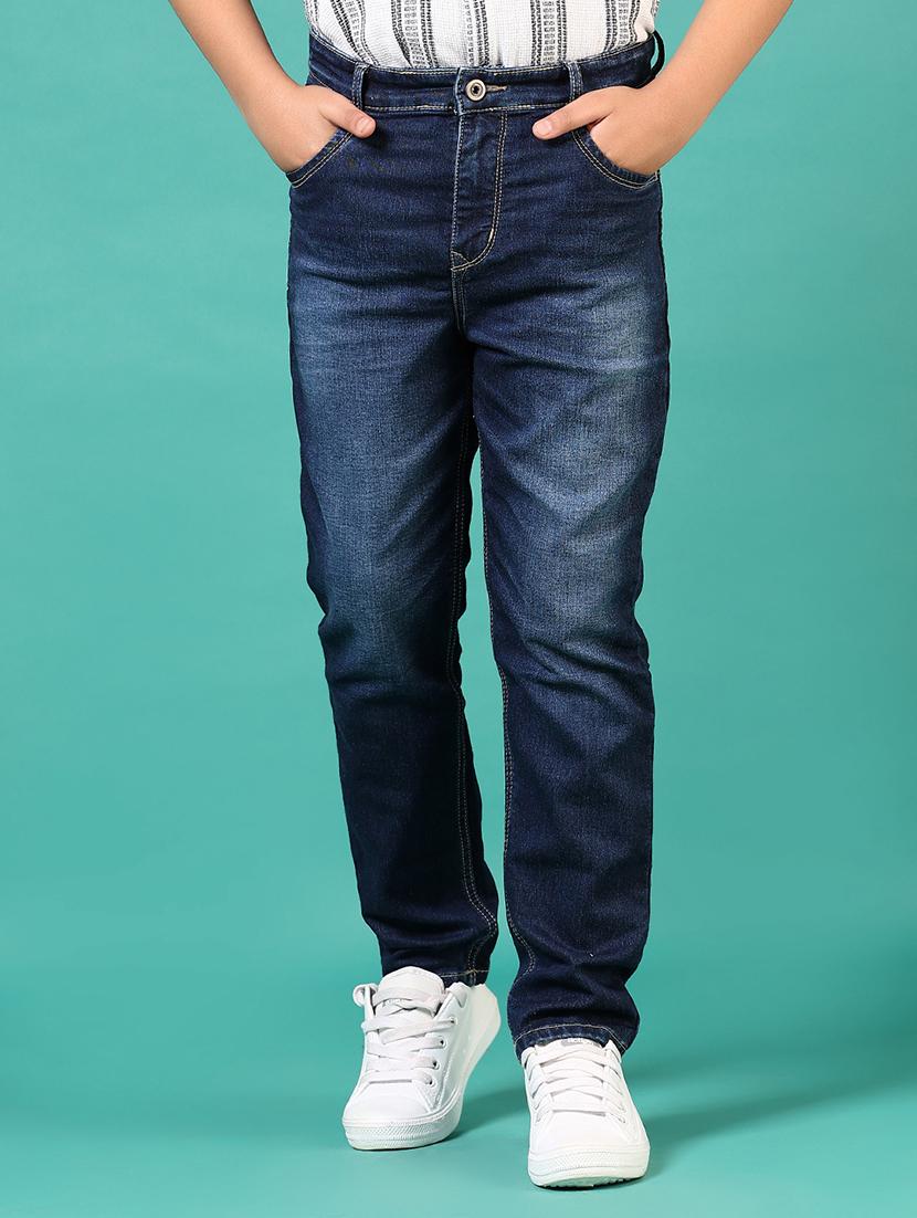 boys washed mid rise straight fit jeans - 21716777 -  Standard Image - 1