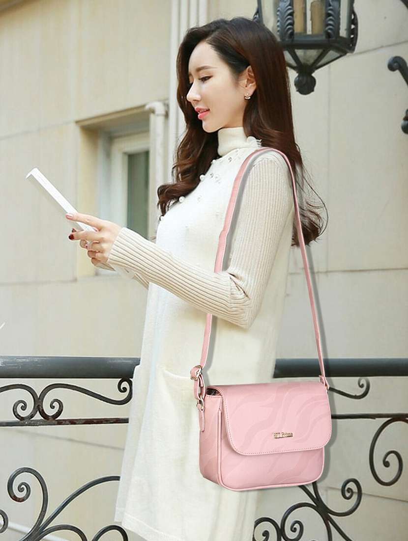 women solid sling bag - 21717002 - Standard Image - 4