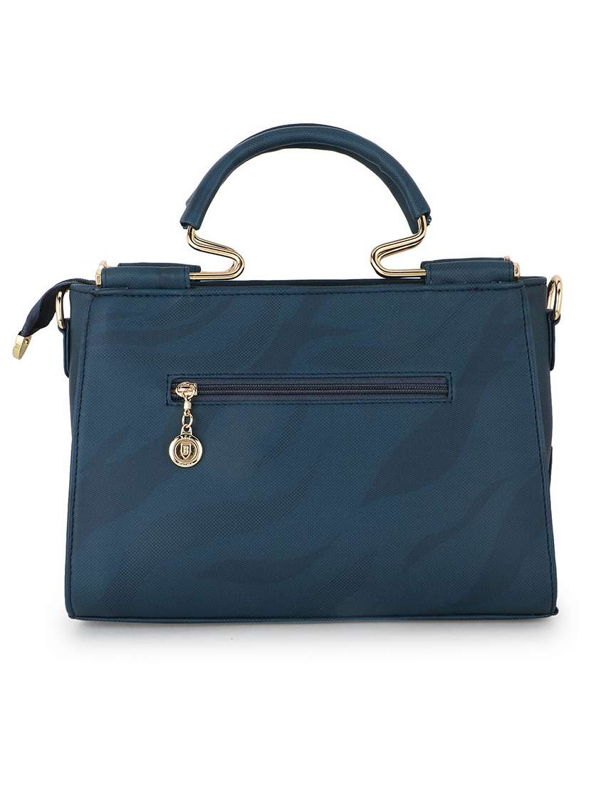 women navy blue solid regular handbag - 21717078 - Standard Image - 1