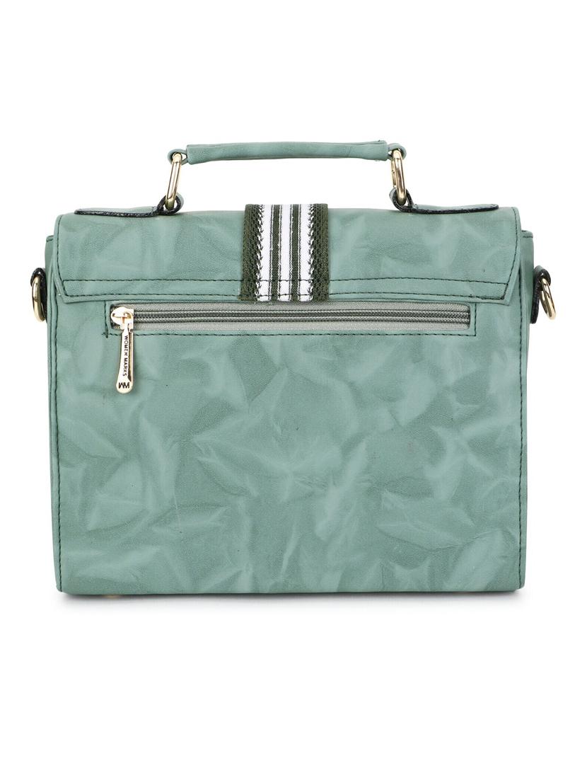 women green (pu) structured sling bag - 21717087 - Standard Image - 1