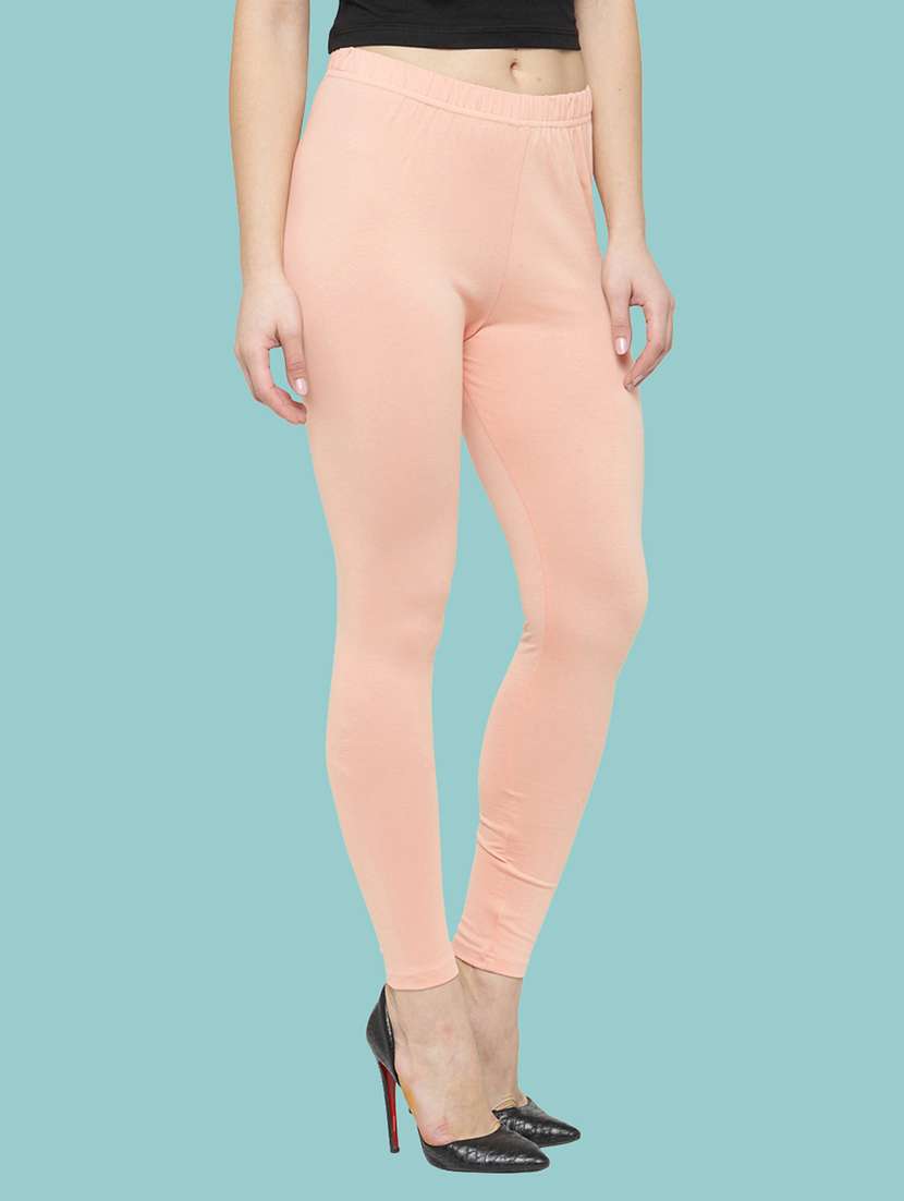 women solid ankle lenght legging - 21717288 -  Standard Image - 1
