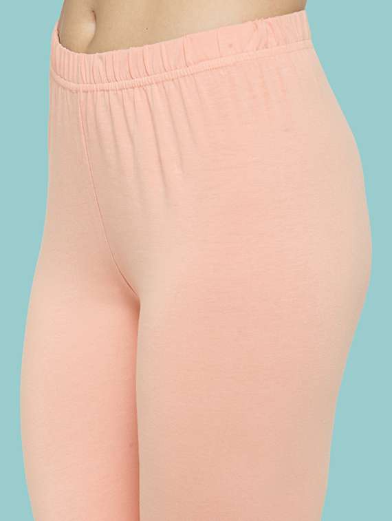 women solid ankle lenght legging - 21717288 -  Standard Image - 4