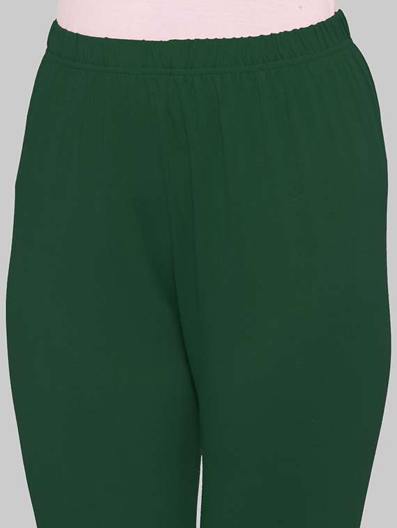 women solid ankle lenght legging - 21717292 -  Standard Image - 4