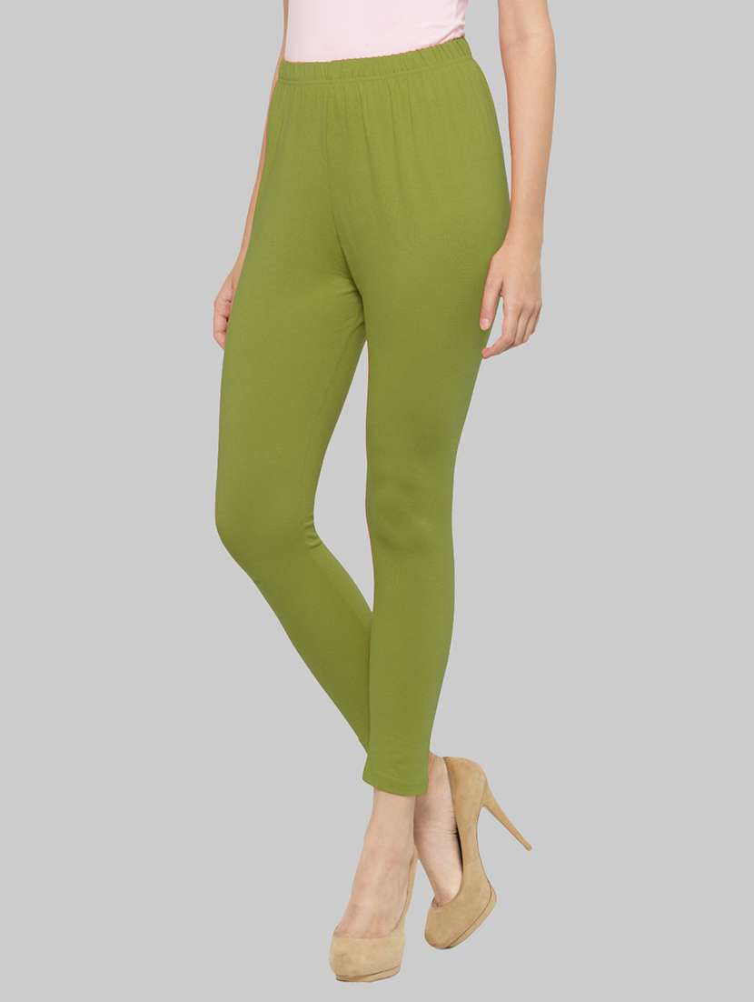 women solid ankle lenght legging - 21717295 -  Standard Image - 1