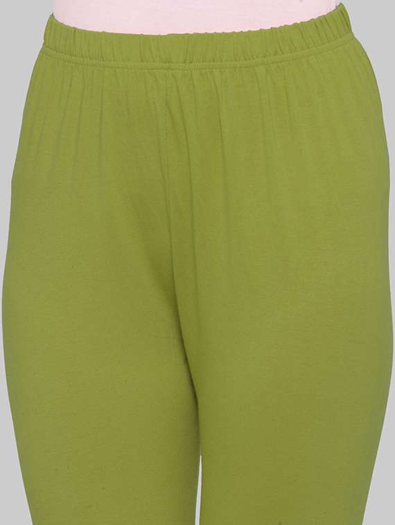 women solid ankle lenght legging - 21717295 -  Standard Image - 4