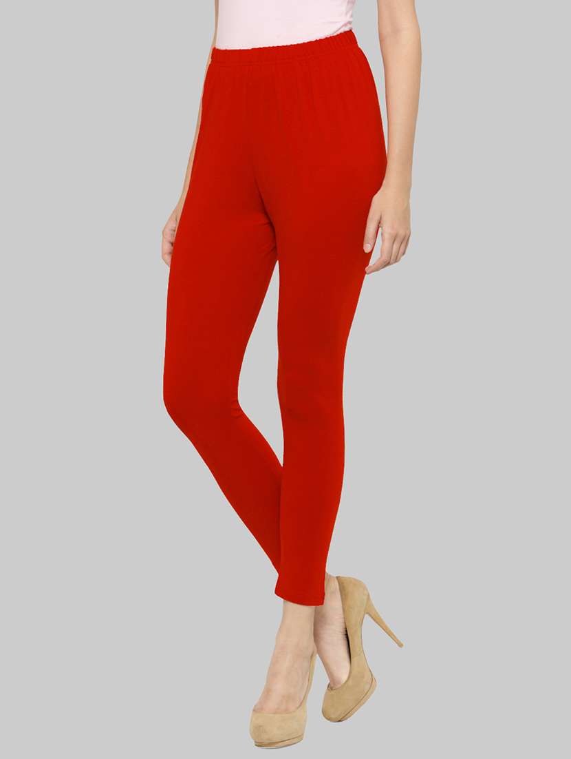 women solid ankle lenght legging - 21717296 -  Standard Image - 1
