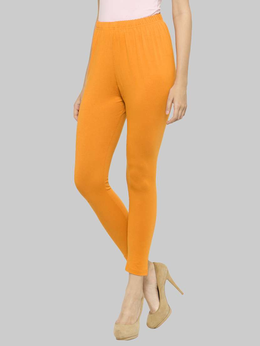 women solid ankle lenght legging - 21717297 -  Standard Image - 1