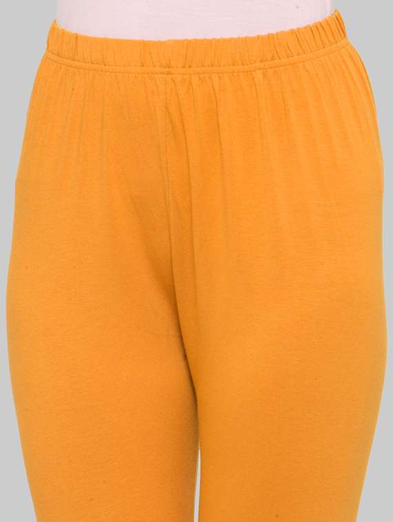 women solid ankle lenght legging - 21717297 -  Standard Image - 4