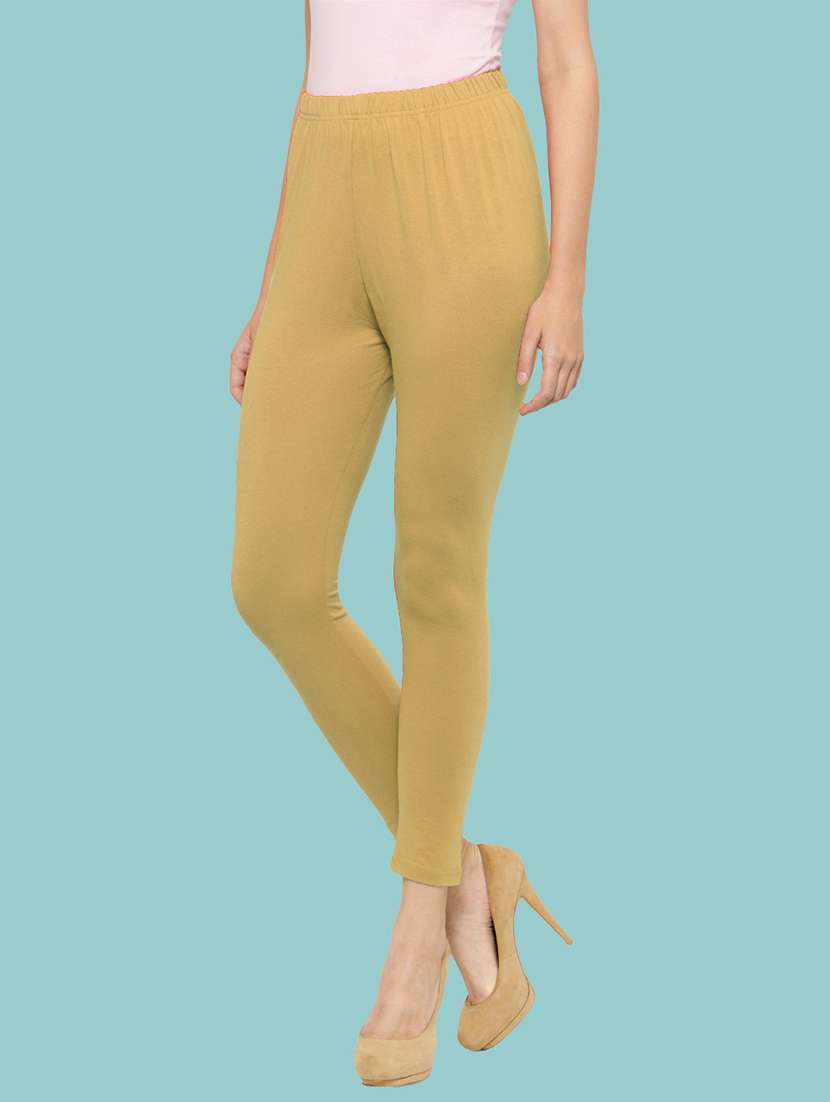 women solid ankle lenght legging - 21717302 -  Standard Image - 1