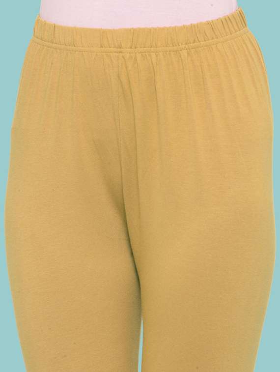 women solid ankle lenght legging - 21717302 -  Standard Image - 4