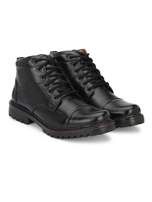 men black lace up boots - 21717361 -  Standard Image - 0