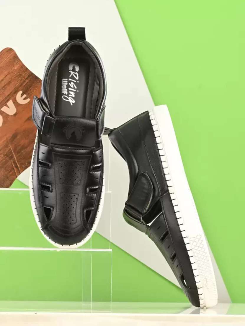 men black fisherman sandal - 21717388 -  Zoom Image - 0