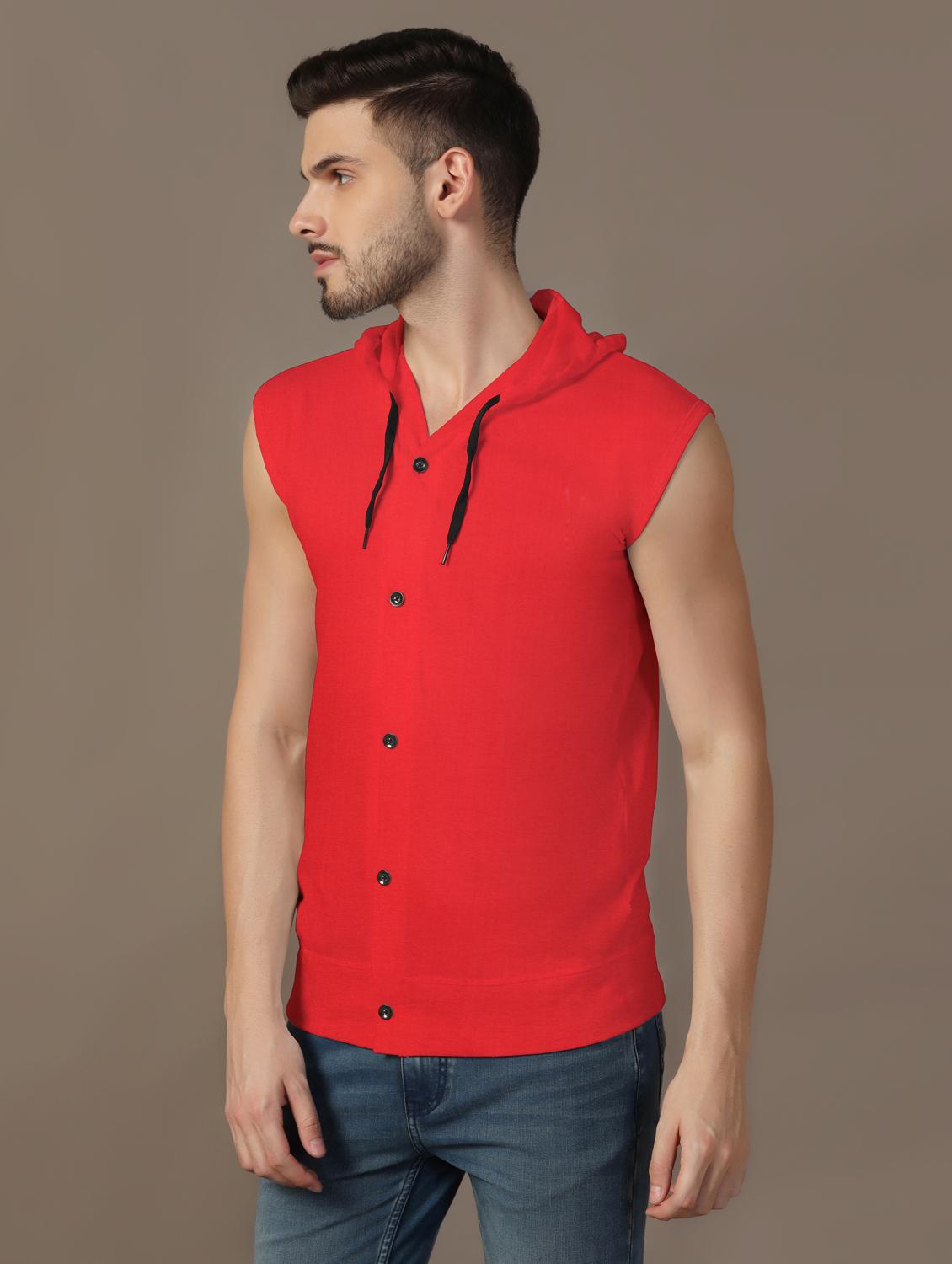 men sleeveless plain t-shirt - 21717481 - Standard Image - 1