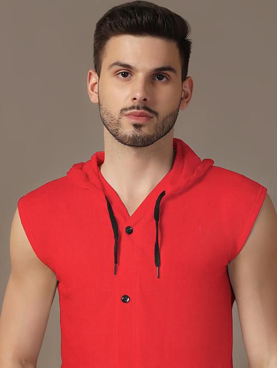 men sleeveless plain t-shirt - 21717481 - Standard Image - 4