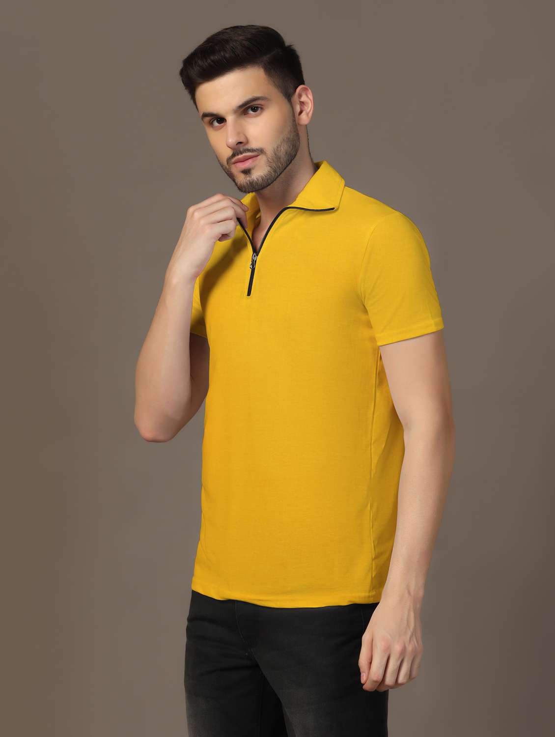 men short sleeves plain polo t-shirt - 21717524 -  Standard Image - 1