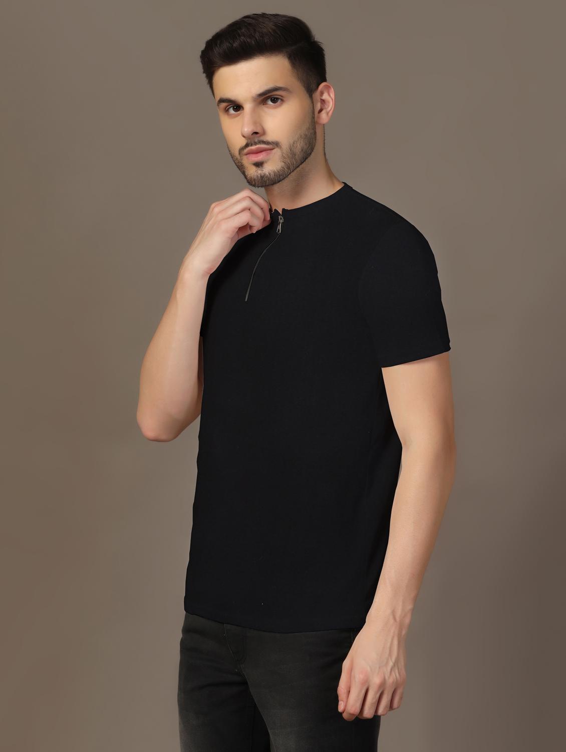 men short sleeves plain t-shirt - 21717575 - Standard Image - 1