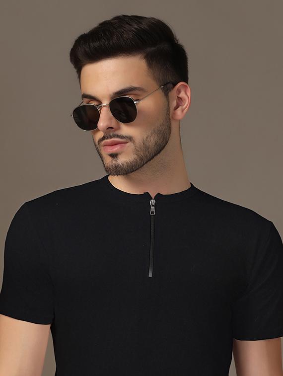 men short sleeves plain t-shirt - 21717575 - Standard Image - 4