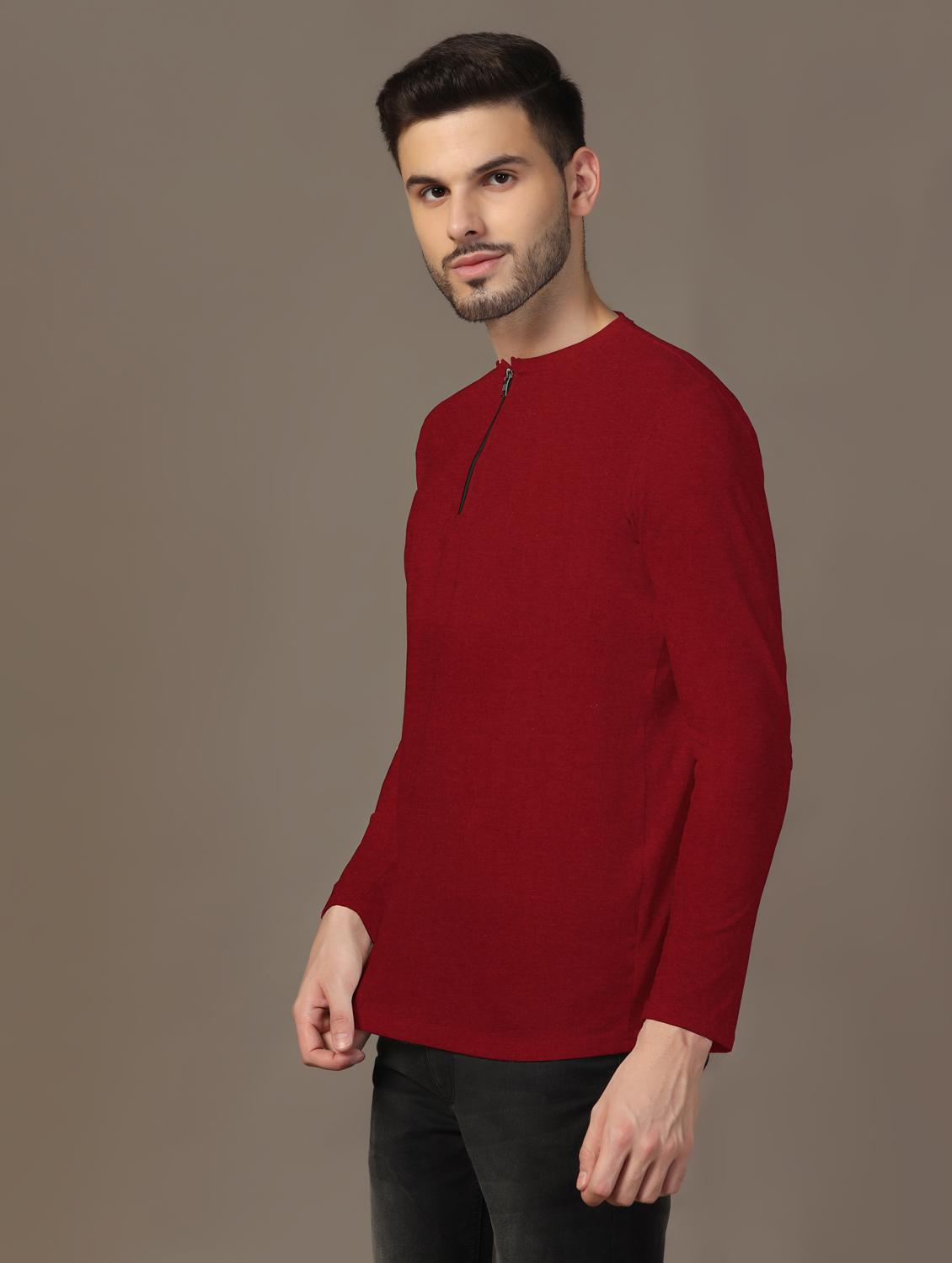 men long sleeves plain t-shirt - 21717587 - Standard Image - 1