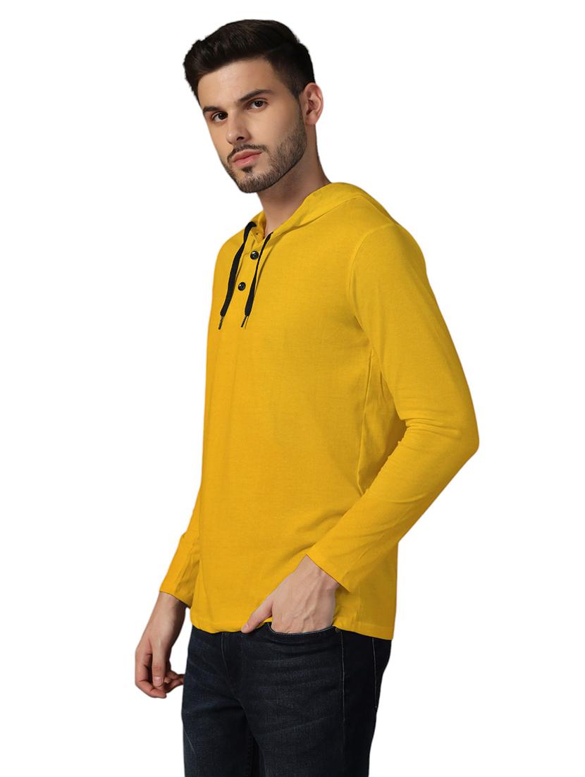 men hooded plain t-shirt - 21717634 -  Standard Image - 1