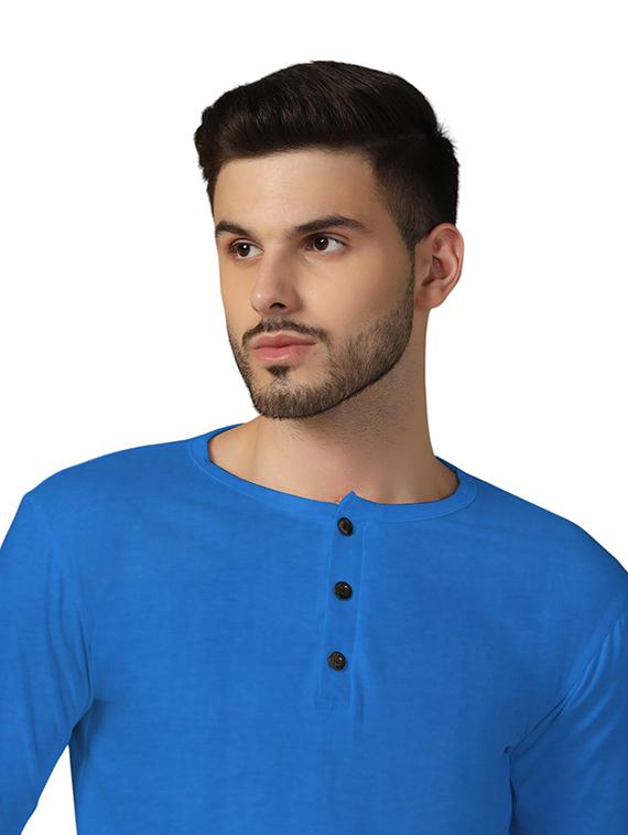 men long sleeves plain t-shirt - 21717647 - Standard Image - 4