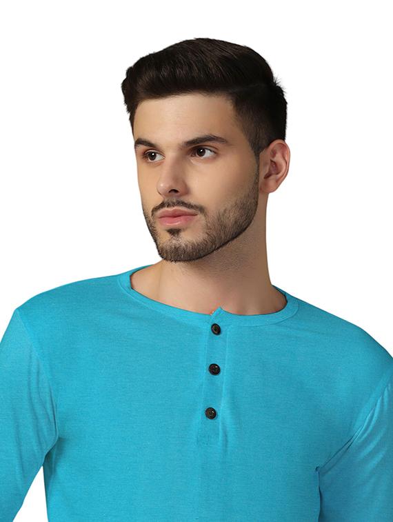 men long sleeves plain t-shirt - 21717648 - Standard Image - 4