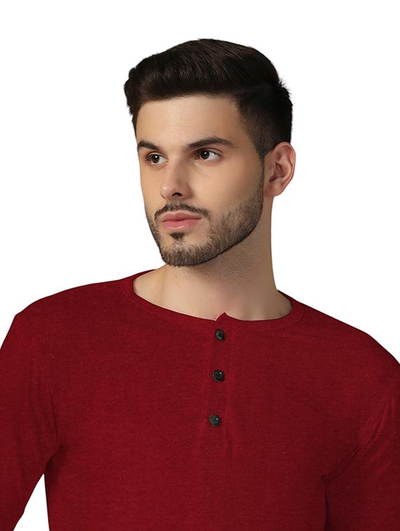 men long sleeves plain t-shirt - 21717649 - Standard Image - 4