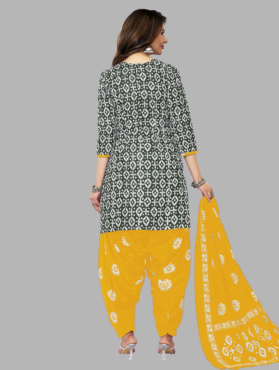 women printed 3-piece unstitched dress material - 21717824 -  Standard Image - 1