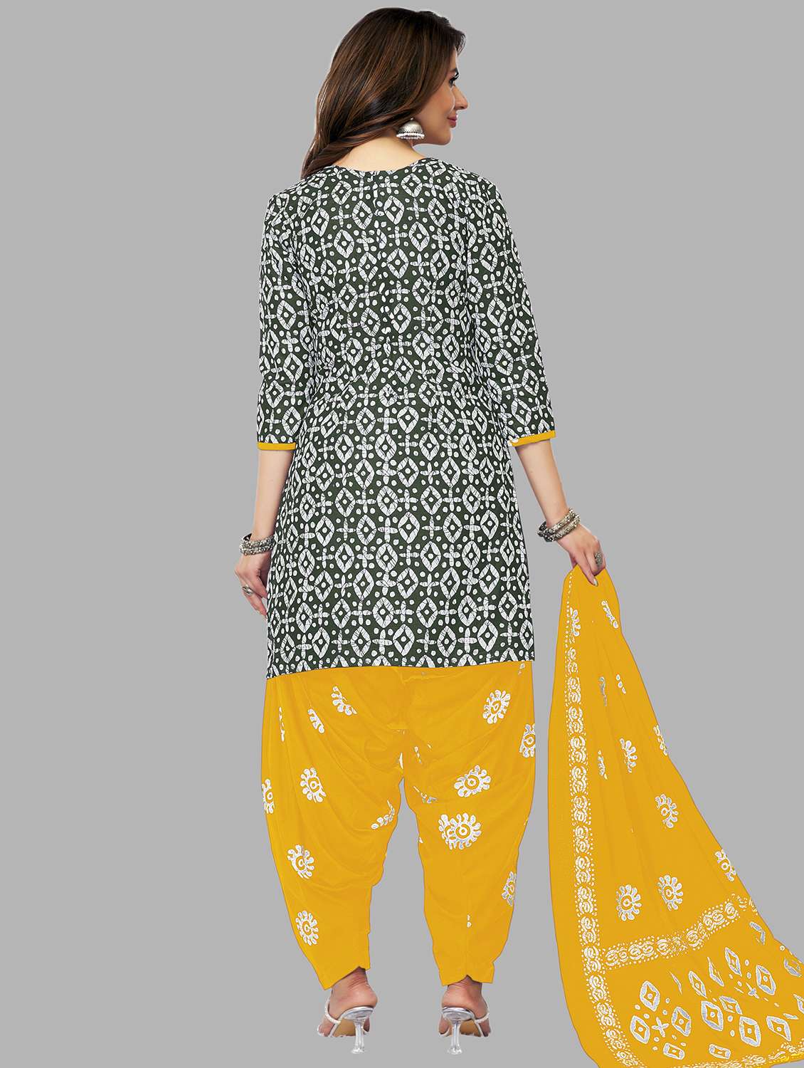 women printed 3-piece unstitched dress material  - 21717839 -  Standard Image - 1